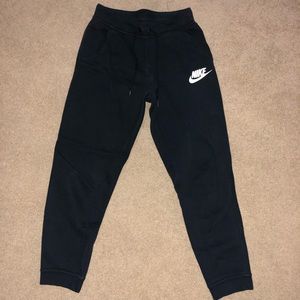 Black Nike joggers